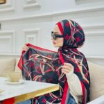 Lv Çift Taraflı İthal Vual İpel Şal 85631 - Siyah-Bordo