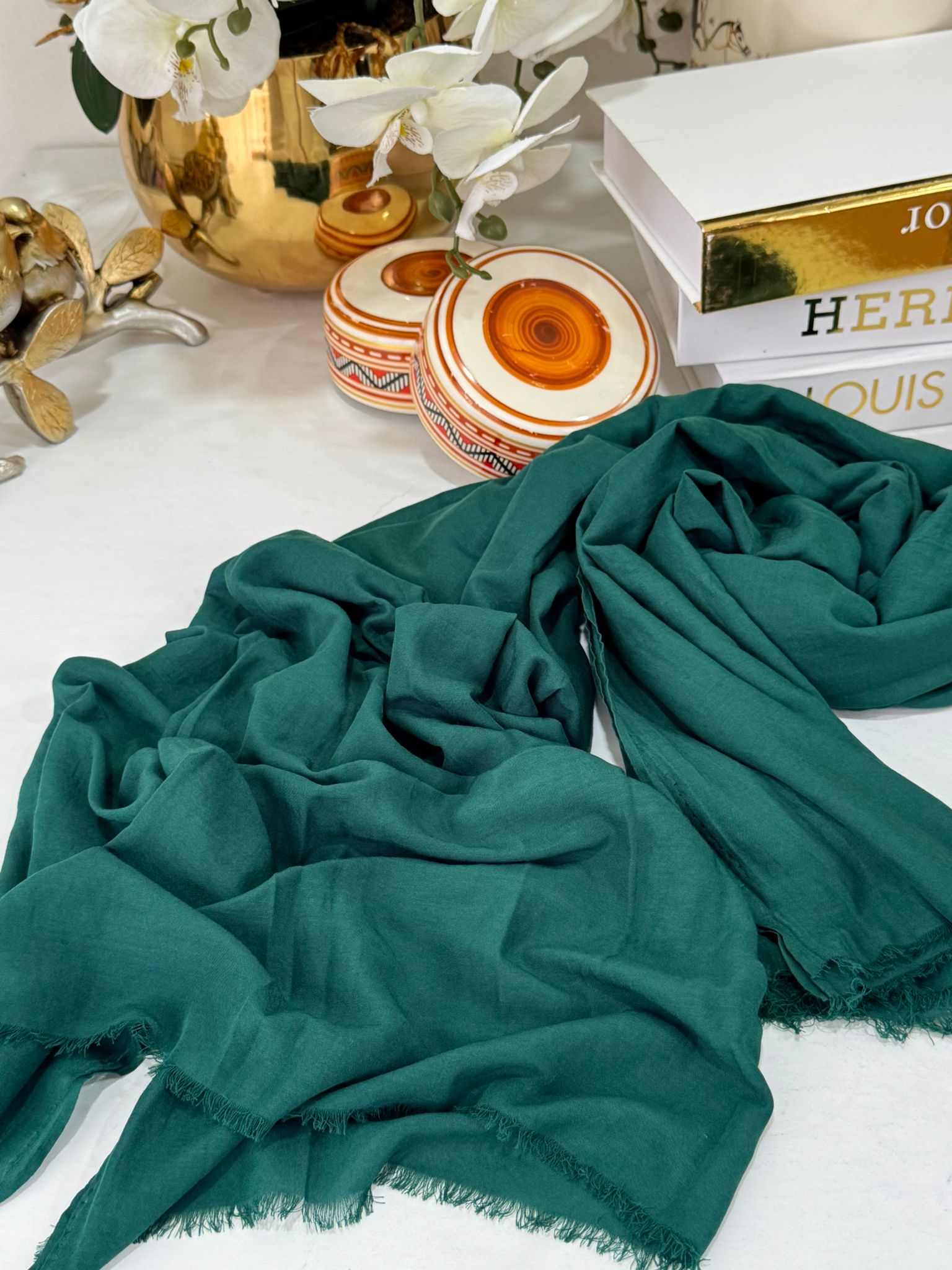 Rami Pamuk Şal  741074 -Zümrüt - Görsel 2