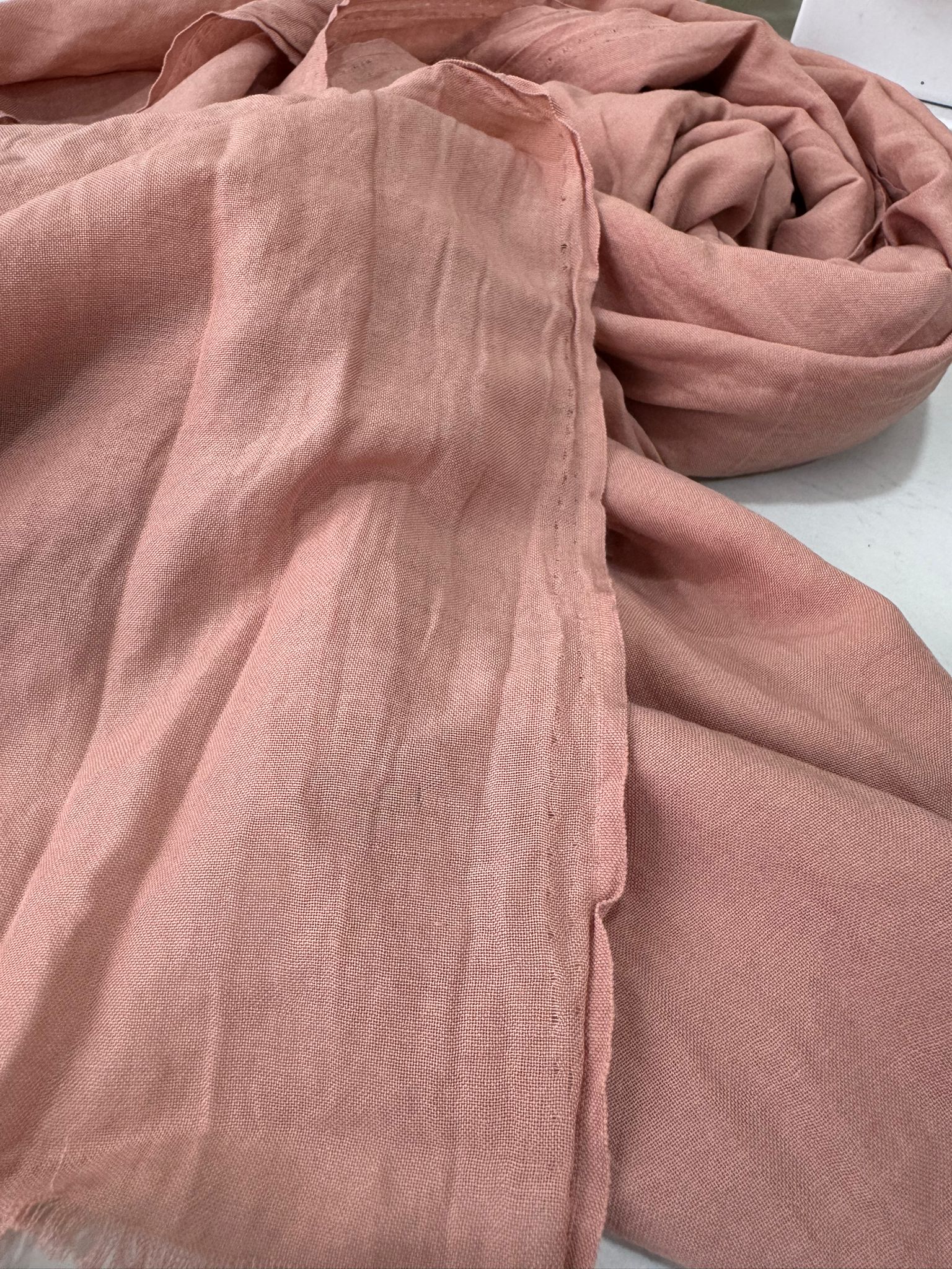 Rami Pamuk Şal  741074 -  Koyu Somon - Görsel 2