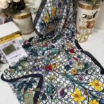 İthal Çifttaraflı vual ipek  23561 - siyah/beyaz