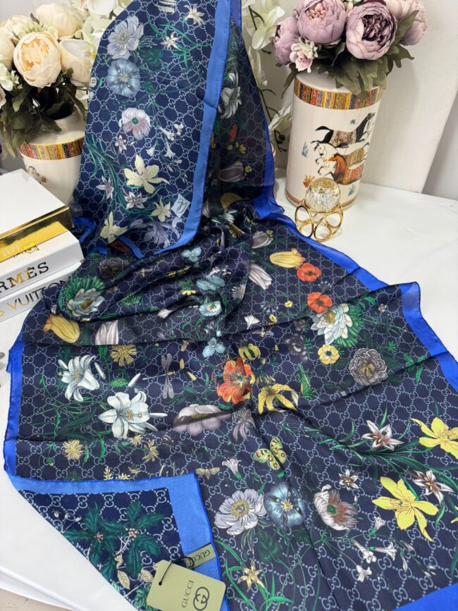 İtal Çiftaraflı vual ipek  23561  - gece mavisi/ lacivert