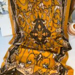 Touch İthal İberya Işığı Pamuk İpek Şal 63455 - Turuncu