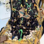 Touch İthal İberya Işığı Pamuk İpek Şal 63455 - Siyah/Mint