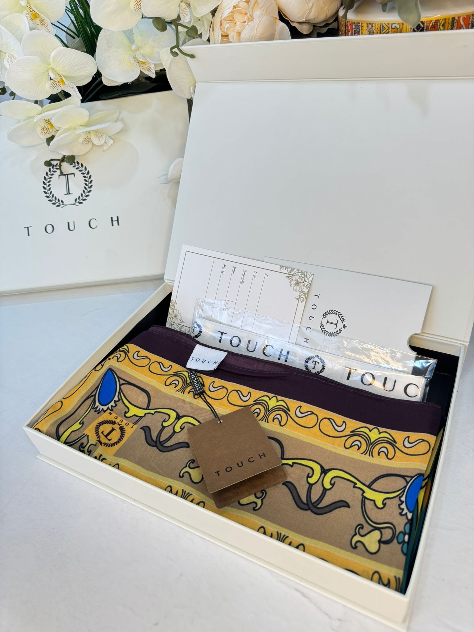 Touch İthal İberya Işığı Pamuk İpek Şal 63455 - Patlıcan Moru - Görsel 3