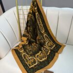 Touch İthal Etnik Desen Pamuk İpek Şal- 99990 - Vizon