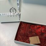 Touch İthal Etnik Desen Yün İpek Şal-34770 -Mor