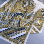 Etro Desen New Pamuk Soft Şal 23012 - Vizon