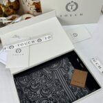 Touch İthal Etnik Desen Pamuk İpek Şal 63459- Gri