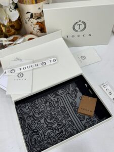 Touch İthal Etnik Desen Pamuk İpek Şal 63459- Gri