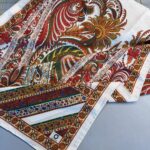 Etro Desen New Pamuk Soft Şal 23012 - Altın