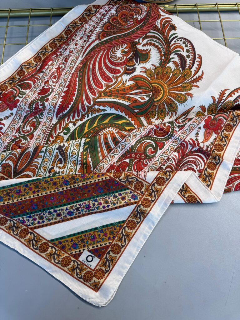 Etro Desen New Pamuk Soft Şal 23012 - Altın