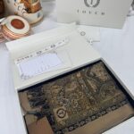 Touch İthal Etnik Desen Pamuk İpek Şal -35330 - Vizon