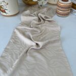 Zebra Desen Pamuk Jakar İpek Şal 23141 - Ekru