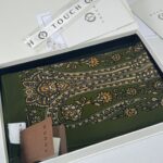 Touch İthal Etnik Desen Pamuk İpek Şal- 99880 - Açık Yeşil