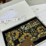 Touch İthal Etnik Desen Yün İpek Şal 34330 - Siyah Yeşil