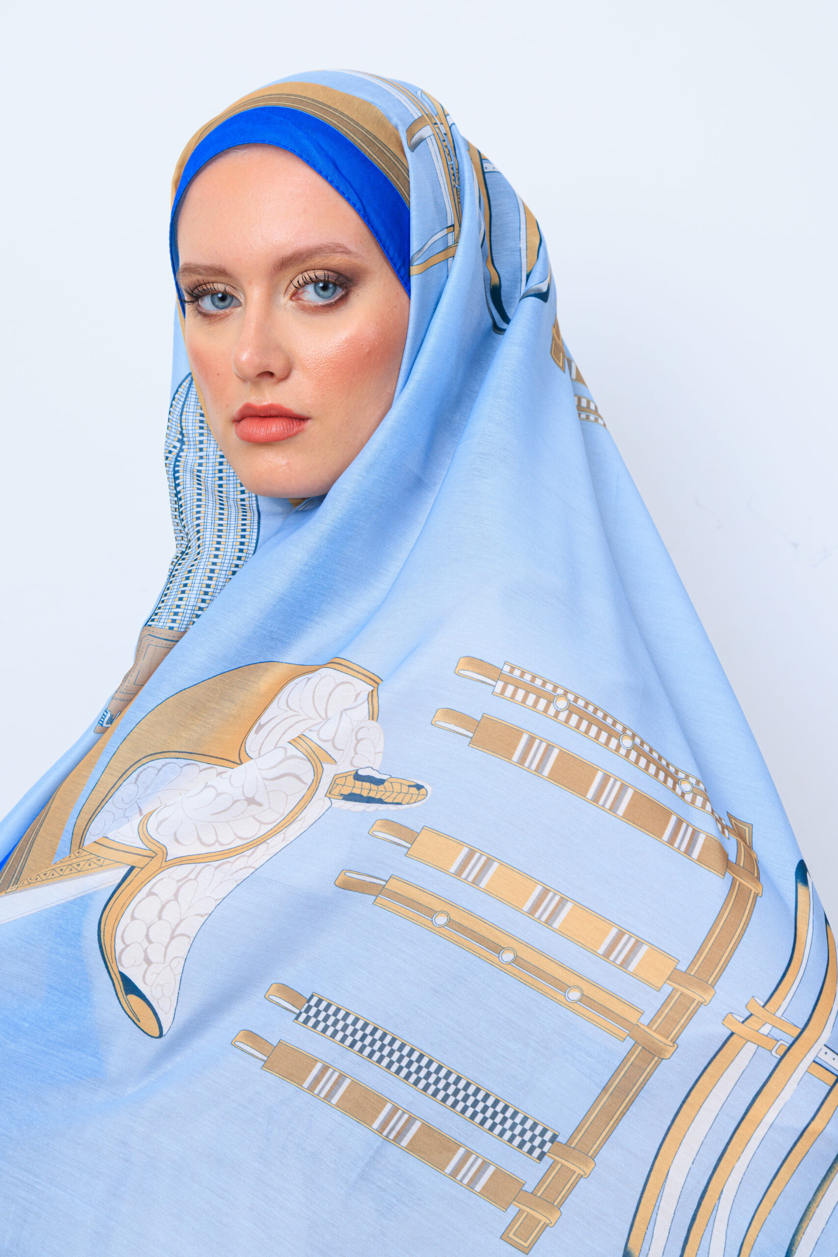 hermes pamuk soft şal - 32014 Bebe Mavi - Görsel 2