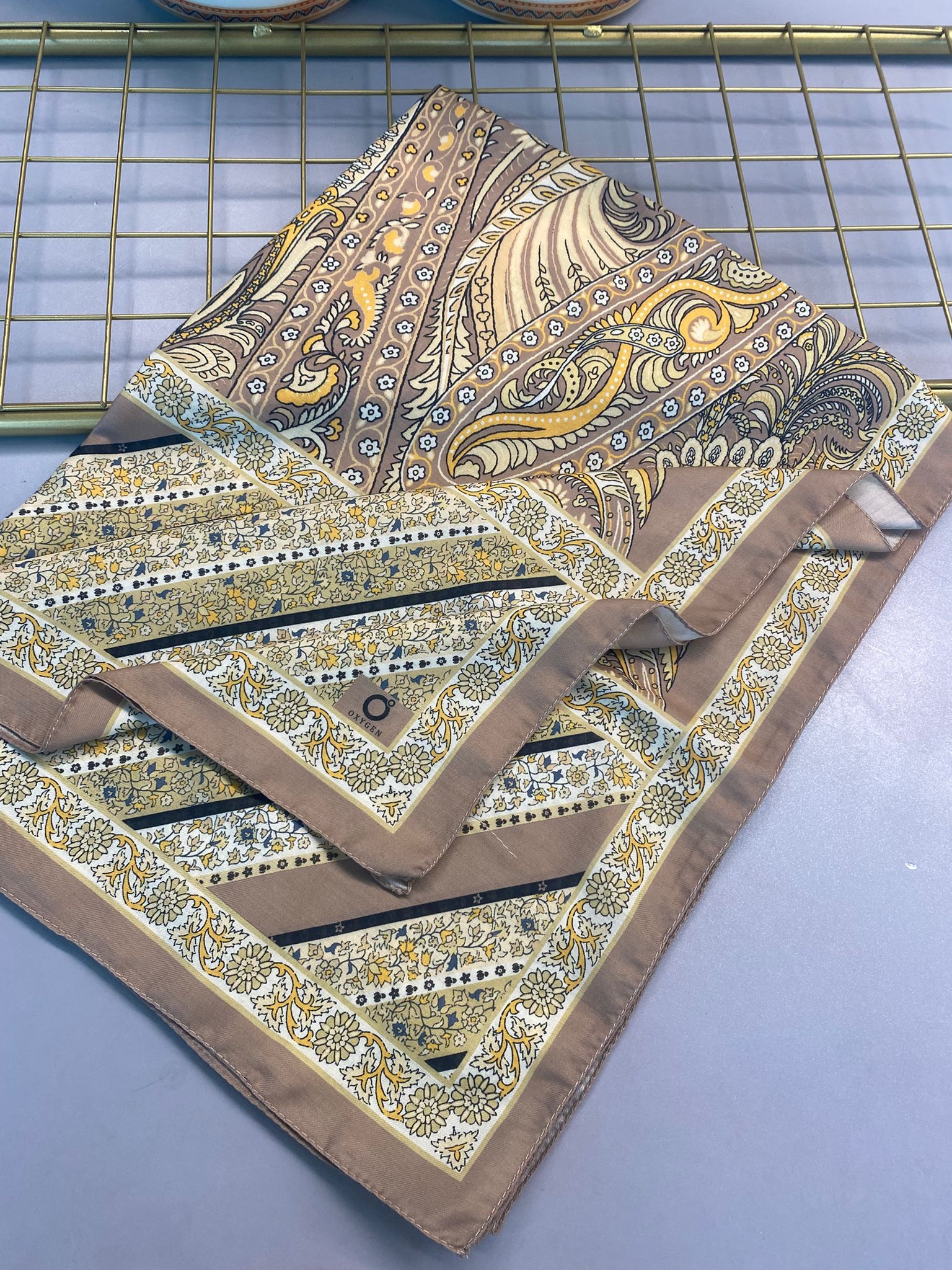 Etro Desen New Pamuk Soft Şal 23012 - Gün Işığı