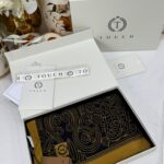 Touch İthal Etnik Desen Pamuk İpek Şal 63459- Vizon Siyah