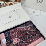 Touch İthal Etnik Desen Pamuk İpek Şal- 35440 - Pudra