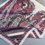 Etro Desen New Pamuk Soft Şal 23012 - Mürdüm