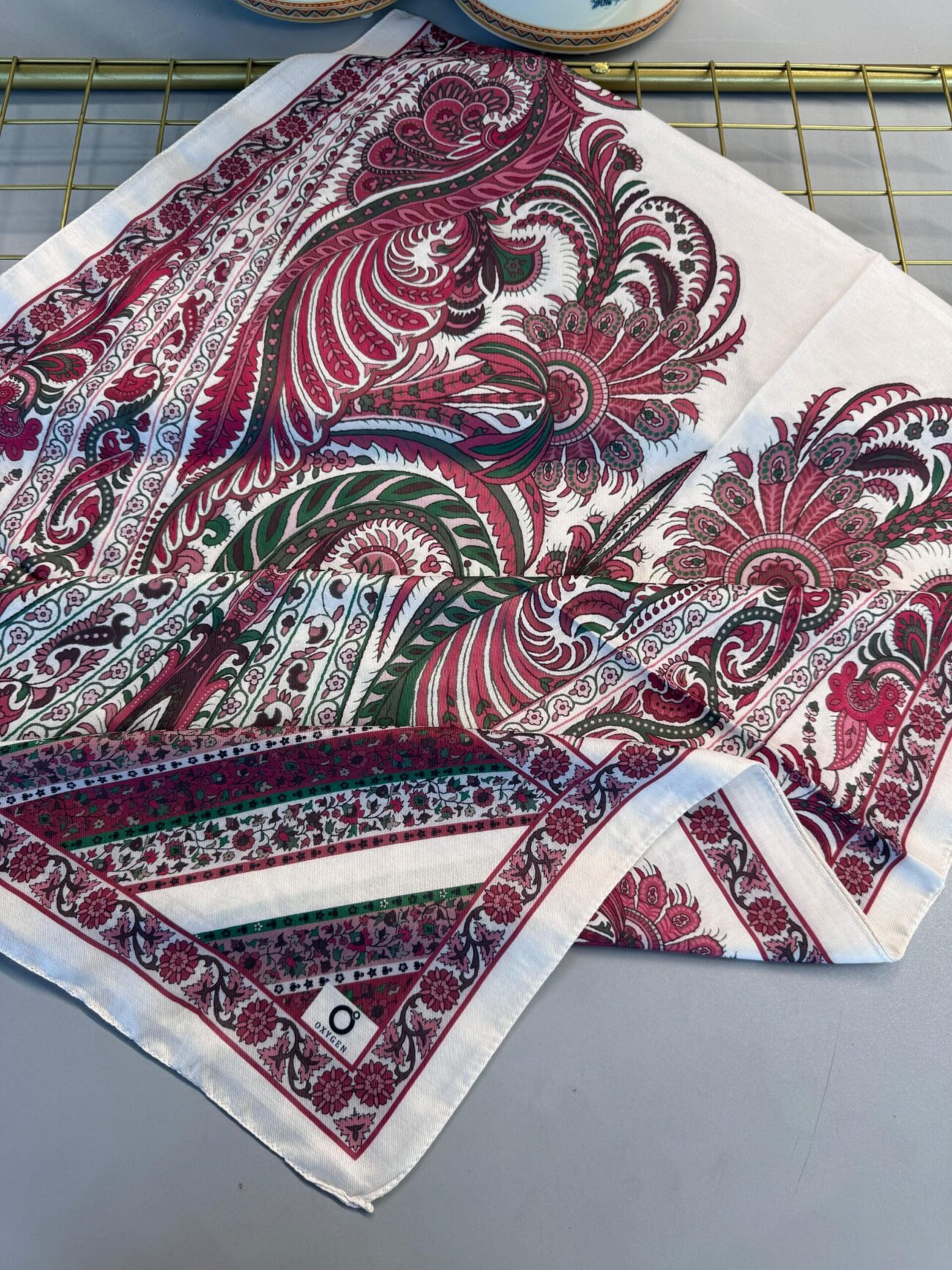 Etro Desen New Pamuk Soft Şal 23012 - Mürdüm