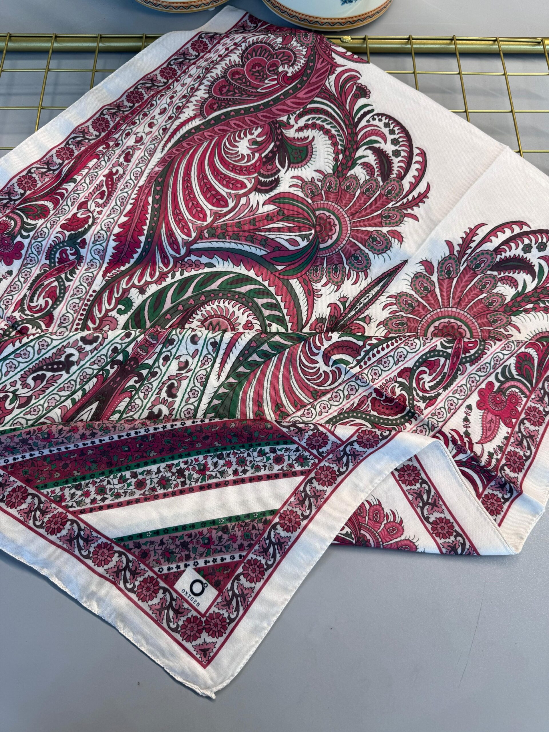 Etro Desen New Pamuk Soft Şal 23012 - Mürdüm