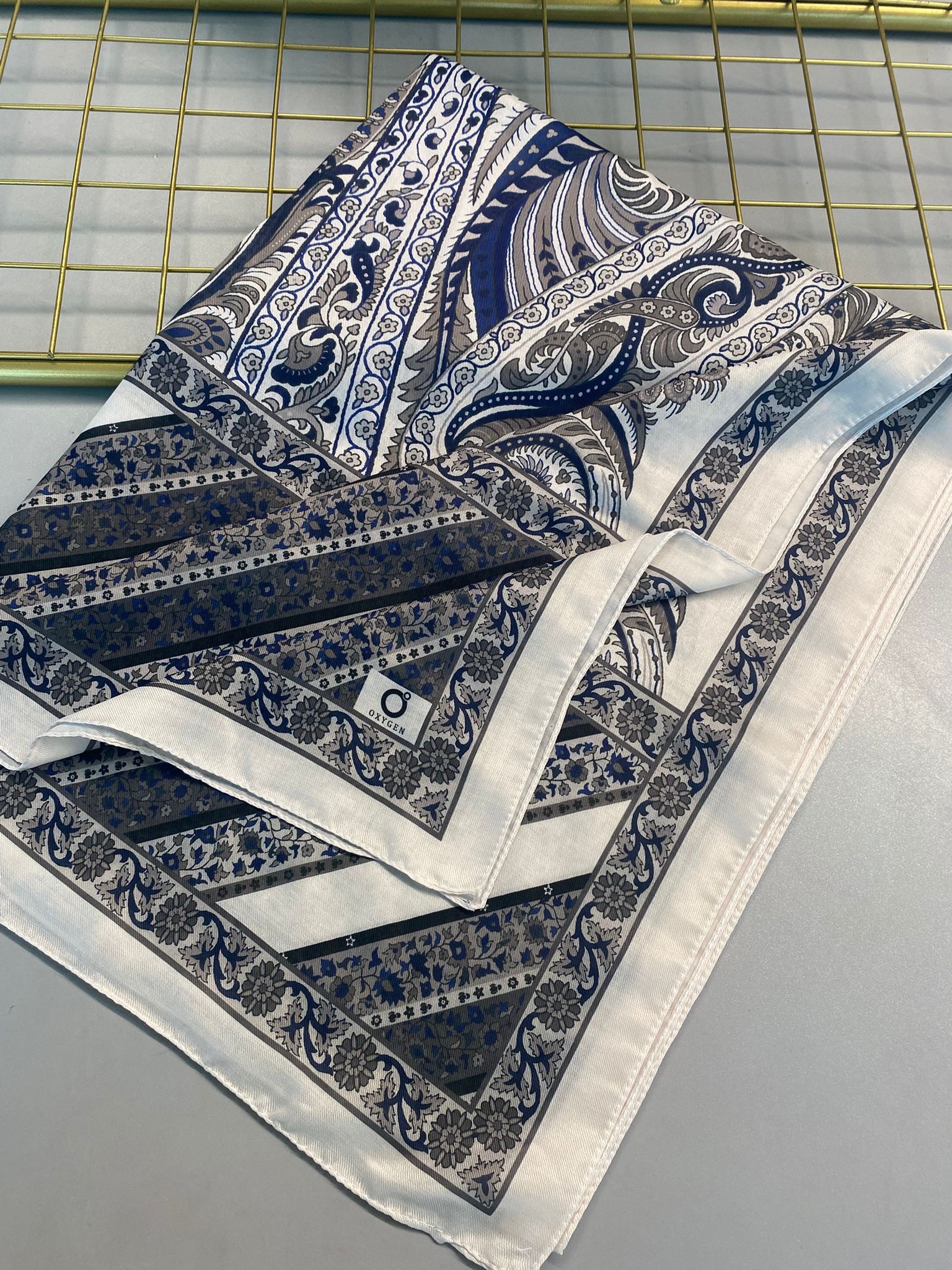 Etro Desen New Pamuk Soft Şal 23012 - Lacivert - Görsel 2