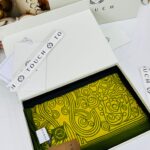 Touch İthal Etnik Desen Pamuk İpek Şal 63459- Fıstık Yeşili