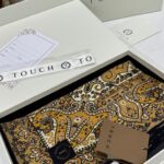 Touch İthal Etnik Desen Yün İpek Şal 34330 - Kahve