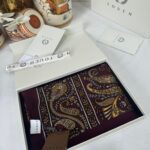 Touch İthal Etnik Desen Pamuk İpek Şal- 99770 - Bordo