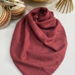 Organic Bambu Eşarp -  Vişne