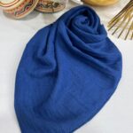 Organic Bambu Eşarp -  Gece Mavisi