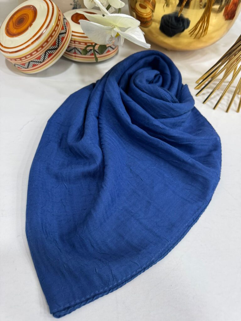 Organic Bambu Eşarp -  Gece Mavisi