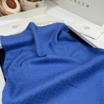 New Desen Pamuk Jakar İpek Şal - 19450 -indigo