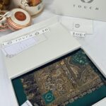 Touch İthal Etnik Desen Pamuk İpek Şal -35330 - Yeşil