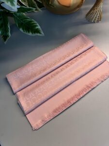 Salvatore İpeksi Jakar Şal - Pamuk Şekeri