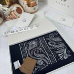 Touch İthal Etnik Desen Pamuk İpek Şal- 99770-Siyah