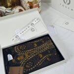 Touch İthal Etnik Desen Pamuk İpek Şal- 99880 - Kahve