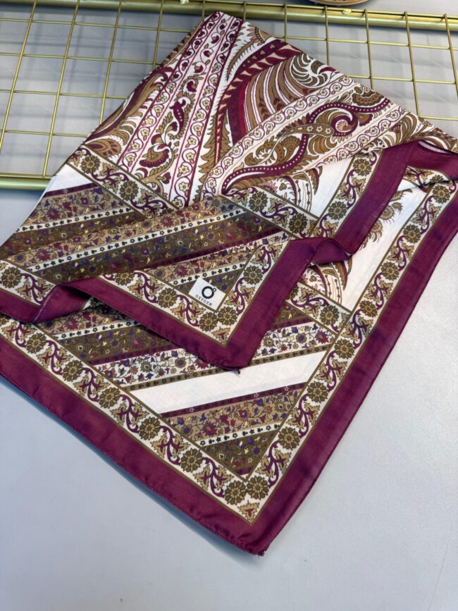 Etro Desen New Pamuk Soft Şal 23012 - Erik Çürüğü