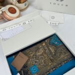 Touch İthal Etnik Desen Pamuk İpek Şal -35330 - Bebe Mavisi