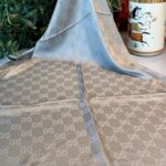 G Desen Pamuk İpeksi Jakar Şal 908204 - Gri