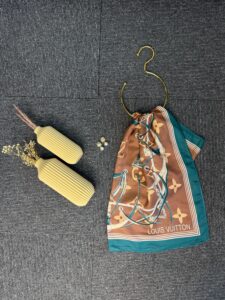 Lv Kemer Desen Pamuk Soft Şal 31230 - Çikolata-Zümrüt