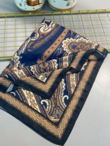 Yeni Etnik Pamuk Soft Şal 65301 - 65301  Gece Mavisi