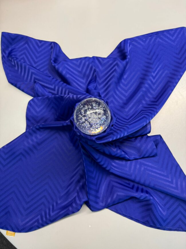 Zikzak desen pamuk Jakar Şal - Saks