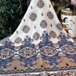 Hint Etro Desenli Pamuk Soft Şal - 658960 - Mavi Camel