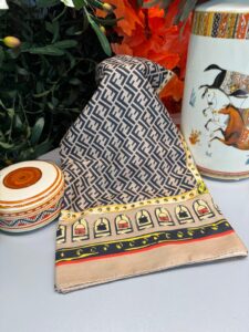 Fendi Monogram Pamuk Soft Şal 64302 - vizon