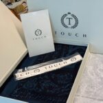 Touch İthal Etnik Desen Yün İpek Şal- 34660 - Lacivert