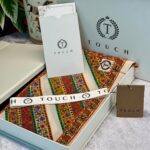 Touch New İthal Pamuk İpek Şal - 55780 - Ekru Oring