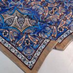 Etro Buta Desenli Pamuk Soft Şal - 377350 -Bebe Mavi Vizon