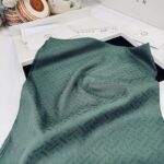 New Desen Pamuk Jakar İpek Şal - 19450 - Nim Yeşili